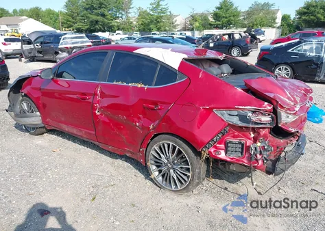 2017 Hyundai Elantra Sport z USA, uszkodzony, nr VIN KMHD04LB0HU338777